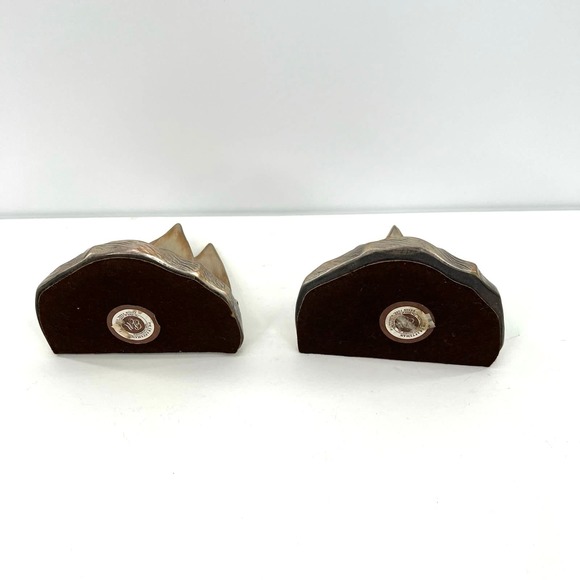 PM Craftsman Heavy Metal Bronze Colored Ship Bookends 5 1/2" - Picture 4 of 10